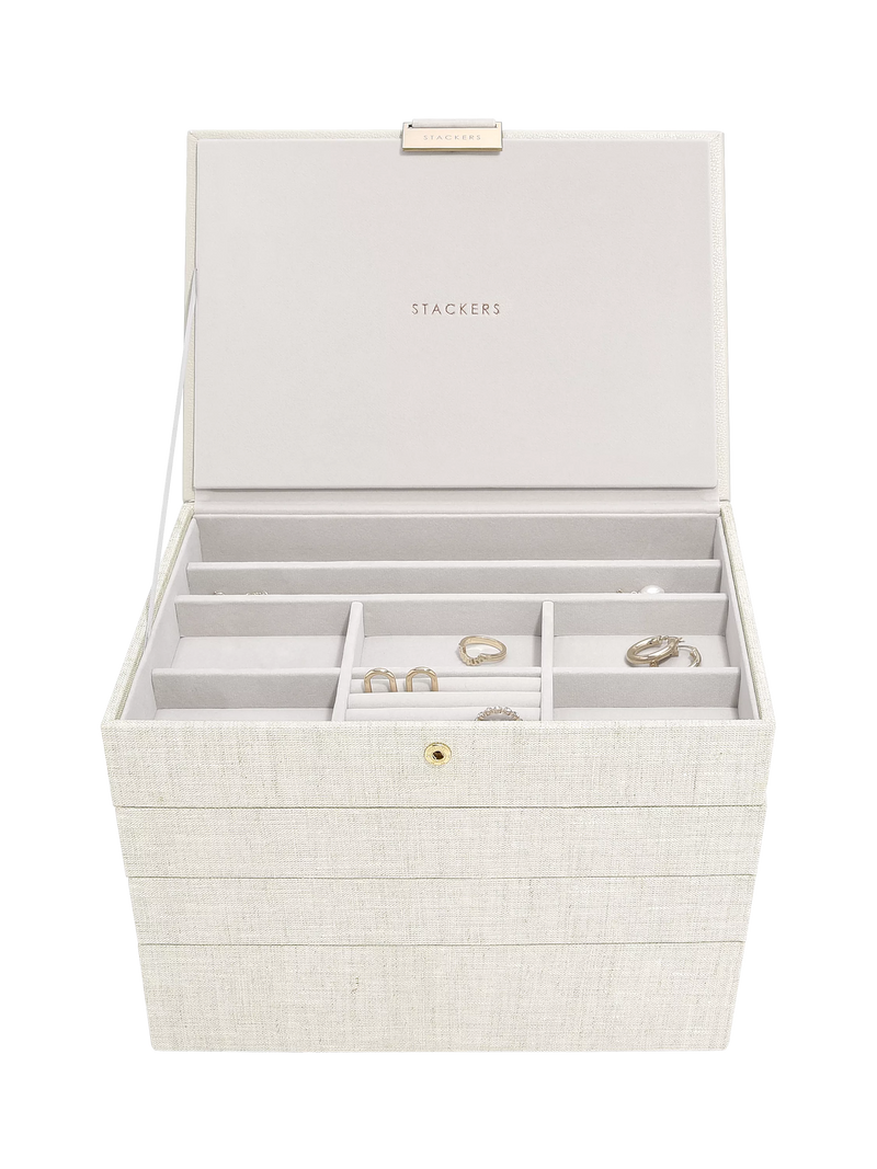 Stackers classic 4 layer jewellery box (British brand)