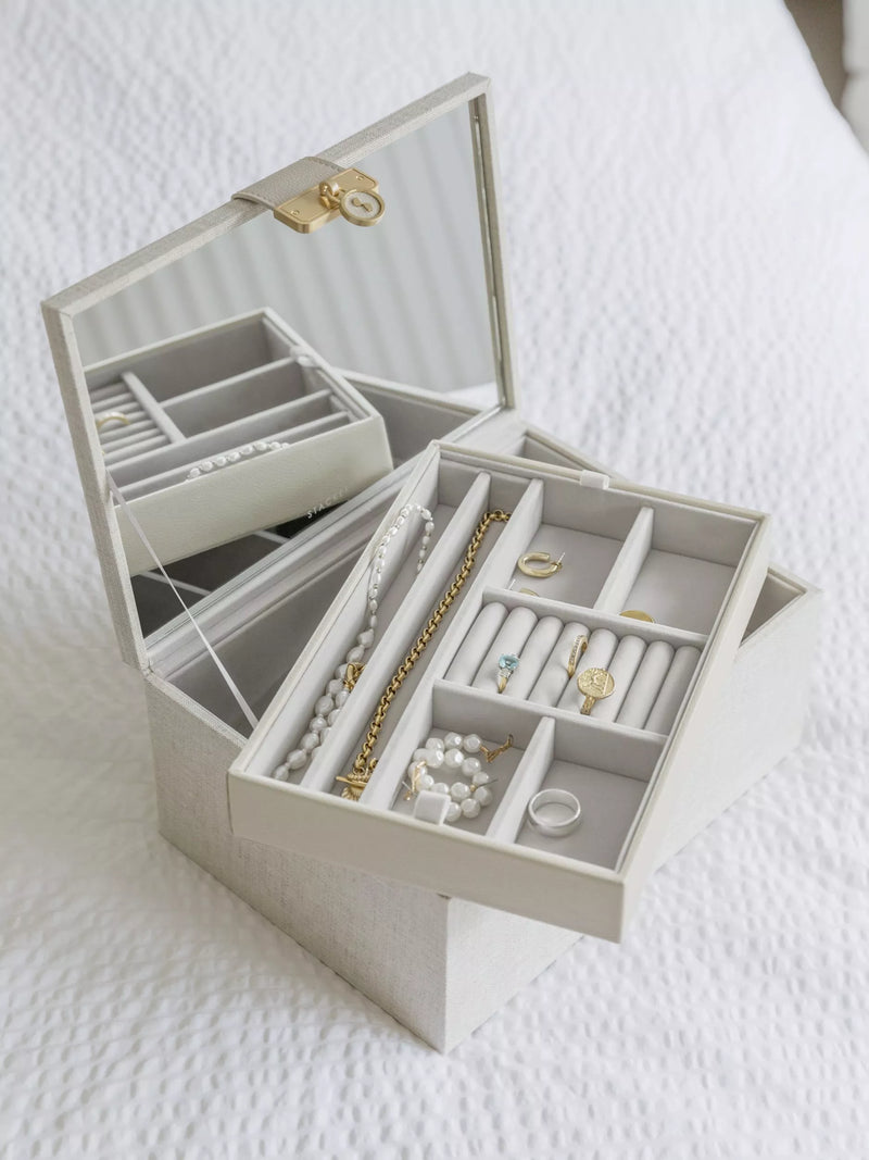 Stackers linen jewellery box, UK version