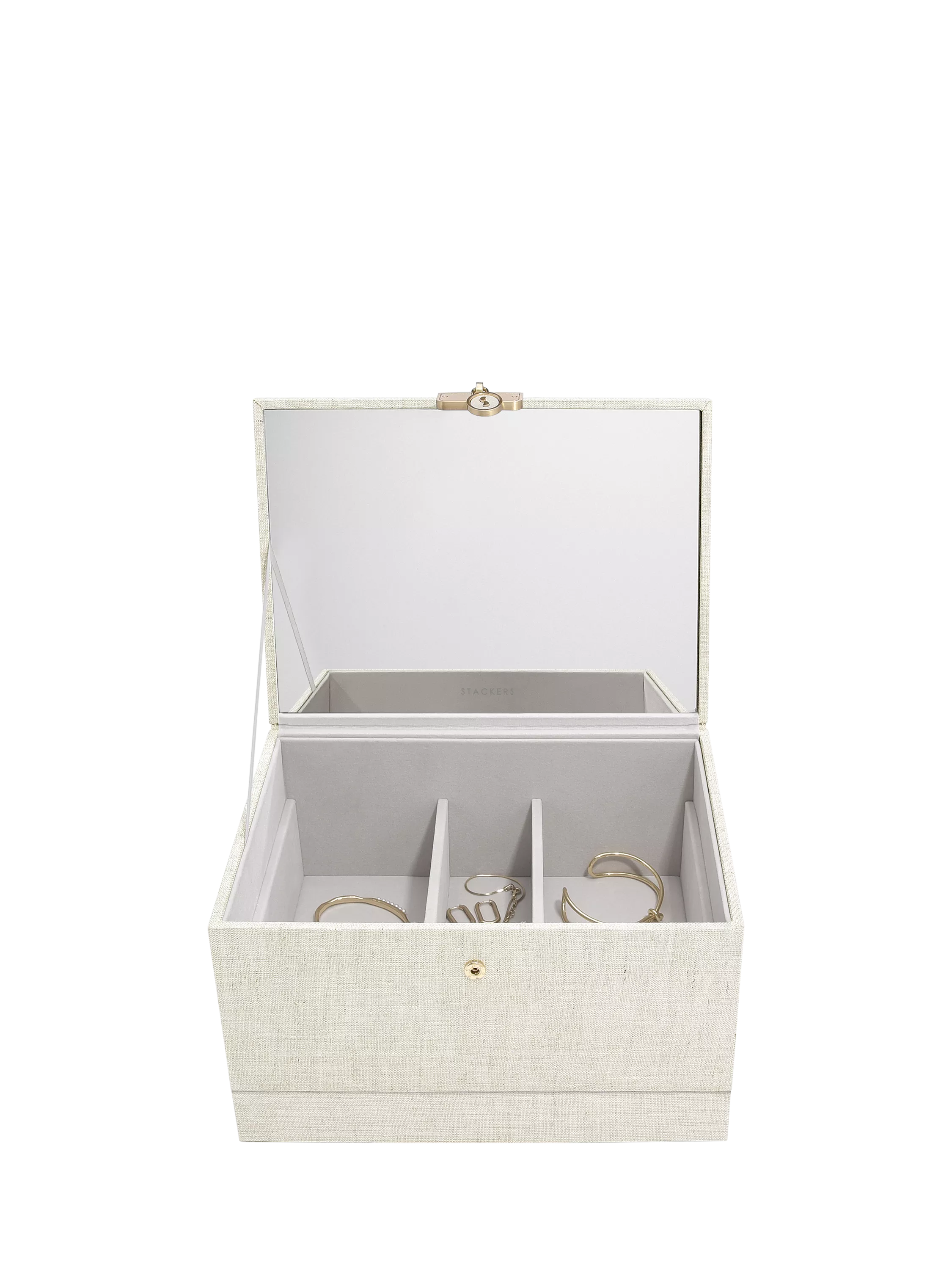 Stackers linen jewellery box, UK version