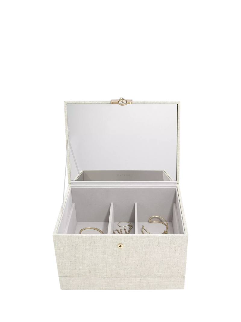 Stackers linen jewellery box, UK version