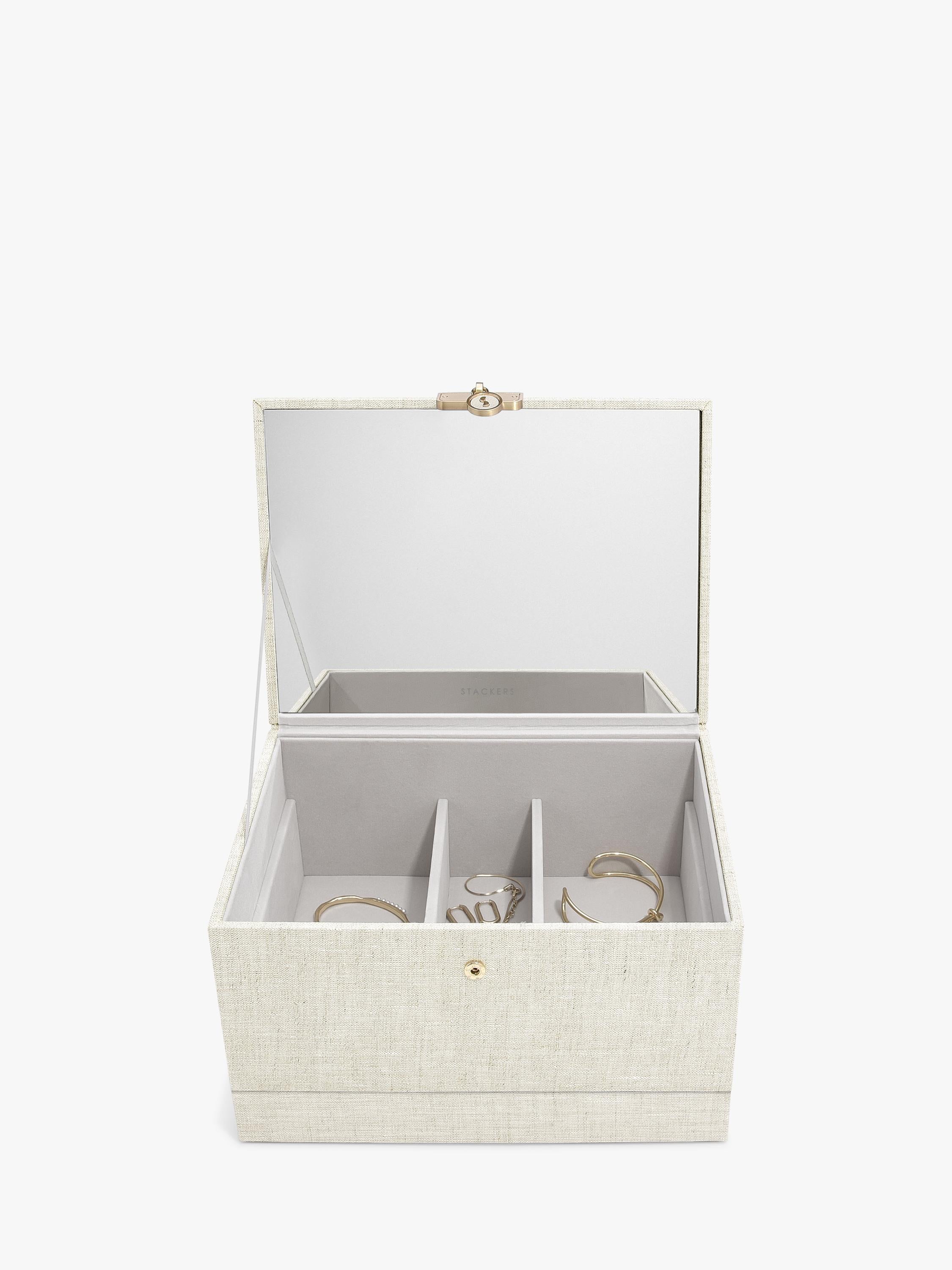 Stackers linen jewellery box, UK version