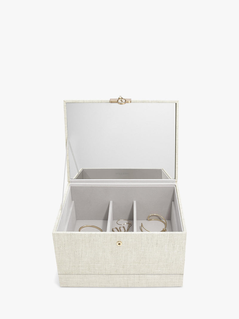 Stackers linen jewellery box, UK version