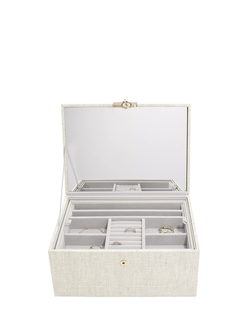 Stackers linen jewellery box, UK version