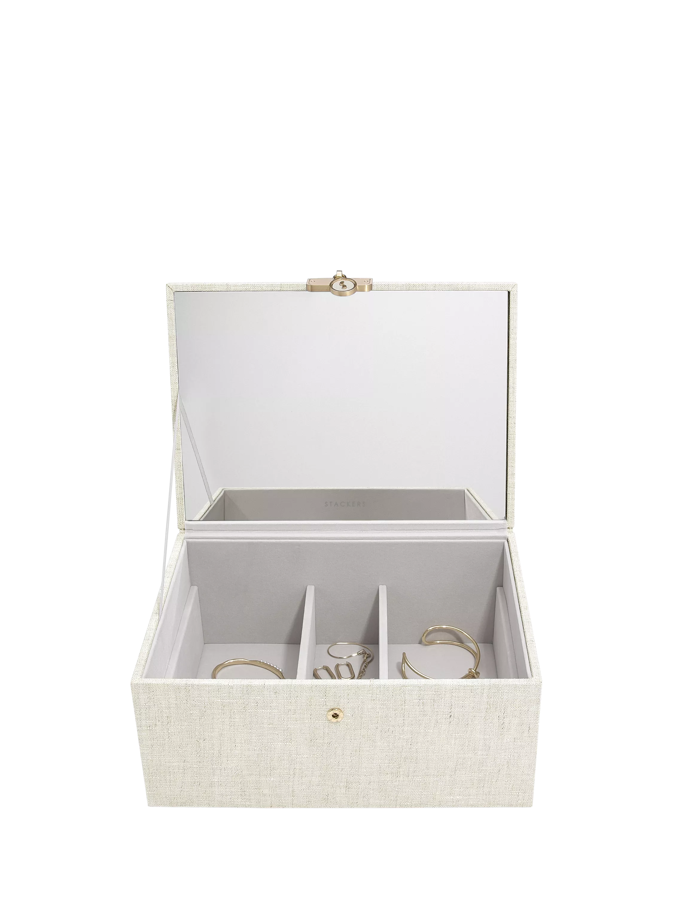 Stackers linen jewellery box, UK version