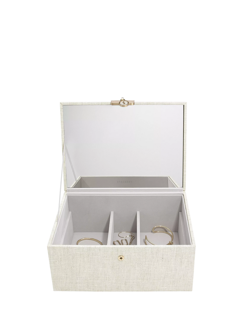 Stackers linen jewellery box, UK version