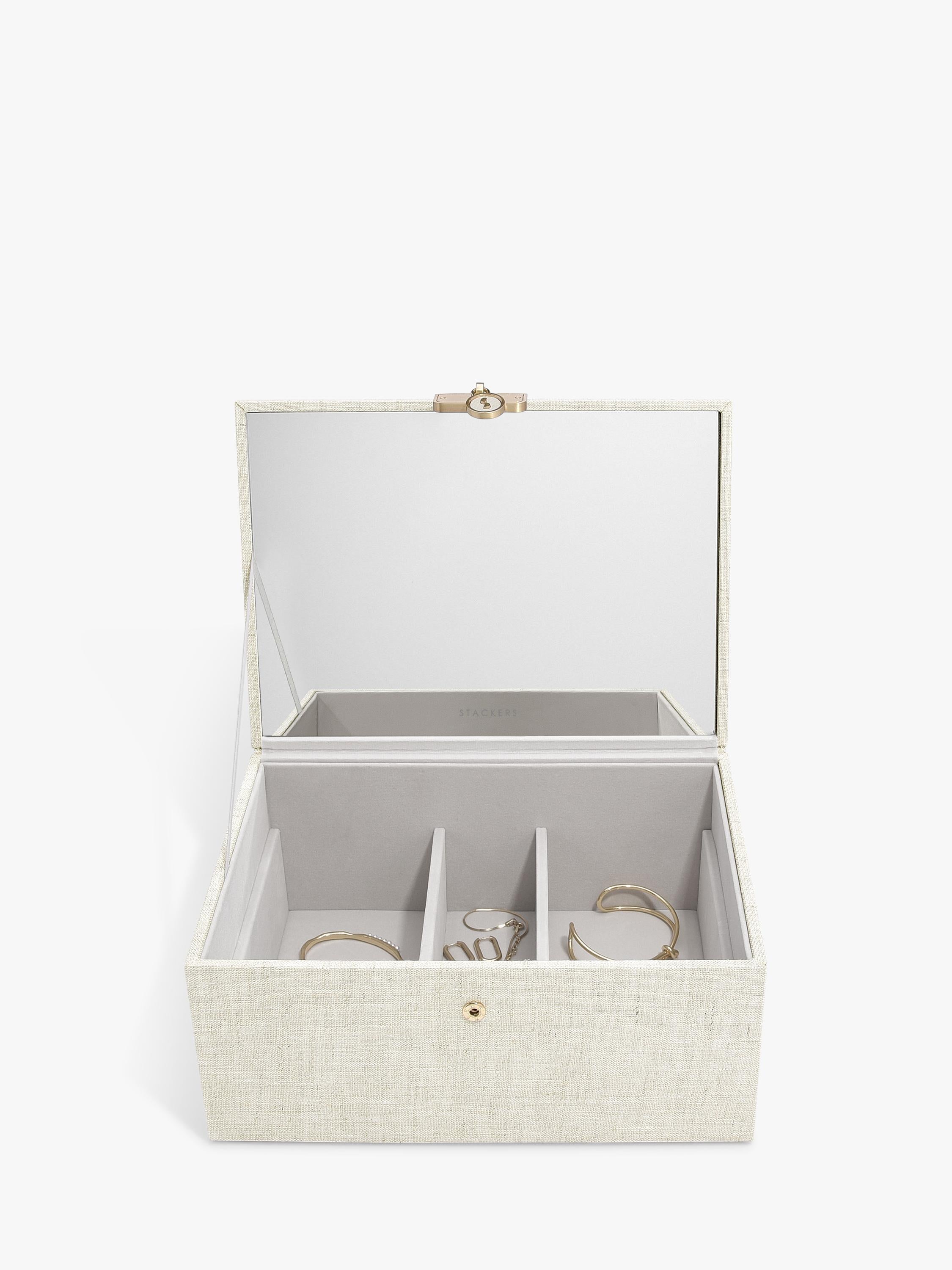 Stackers linen jewellery box, UK version