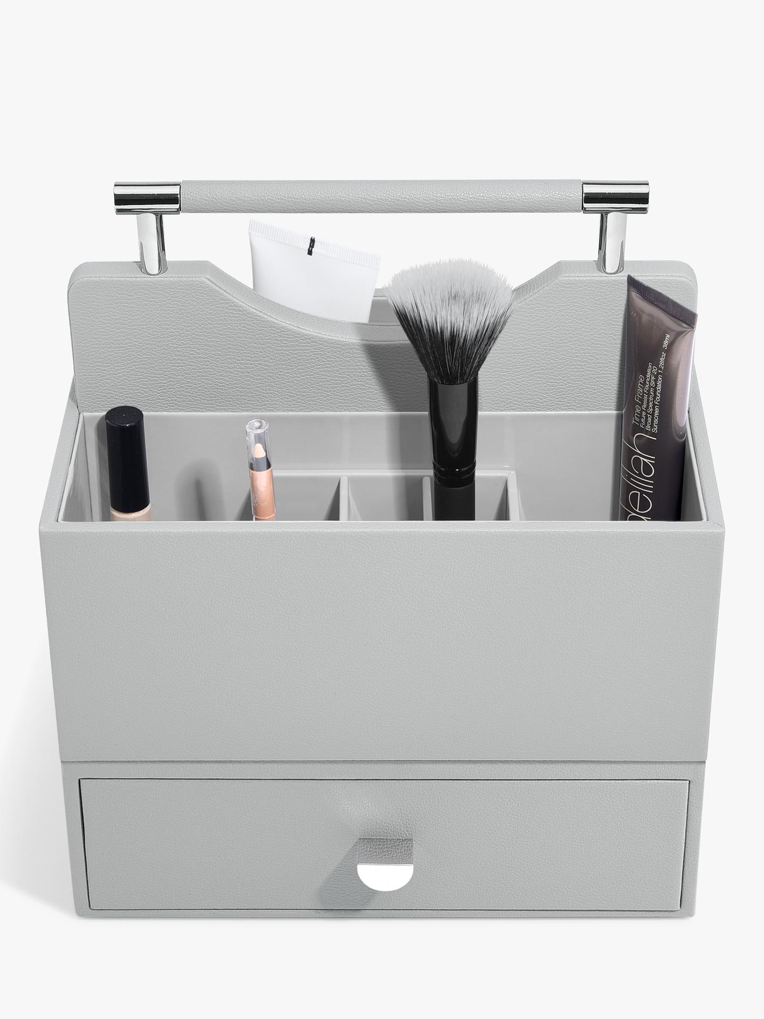 Stackers blush pink cosmetic organiser with drawer, imported from the UK