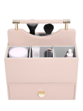 Stackers blush pink cosmetic organiser with drawer, imported from the UK