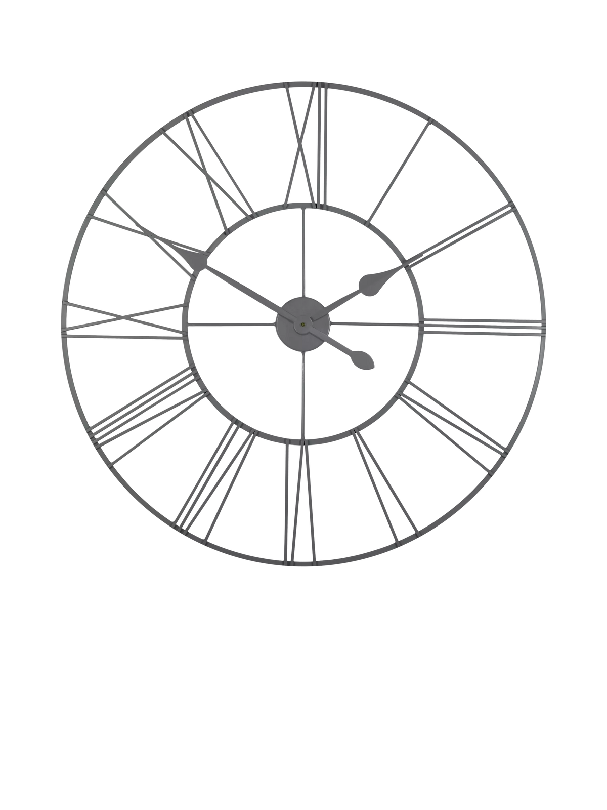 Thomas Kent skeleton outdoor wall clock 83cm grey, imported from the UK