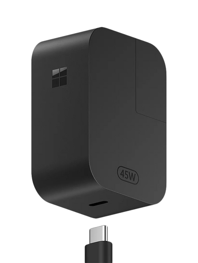 John Lewis Microsoft Surface 45W USB-C Wall Charger, Black- Buy online at McGrocer