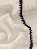 John Lewis contrast stitch scarf natural (British brand)