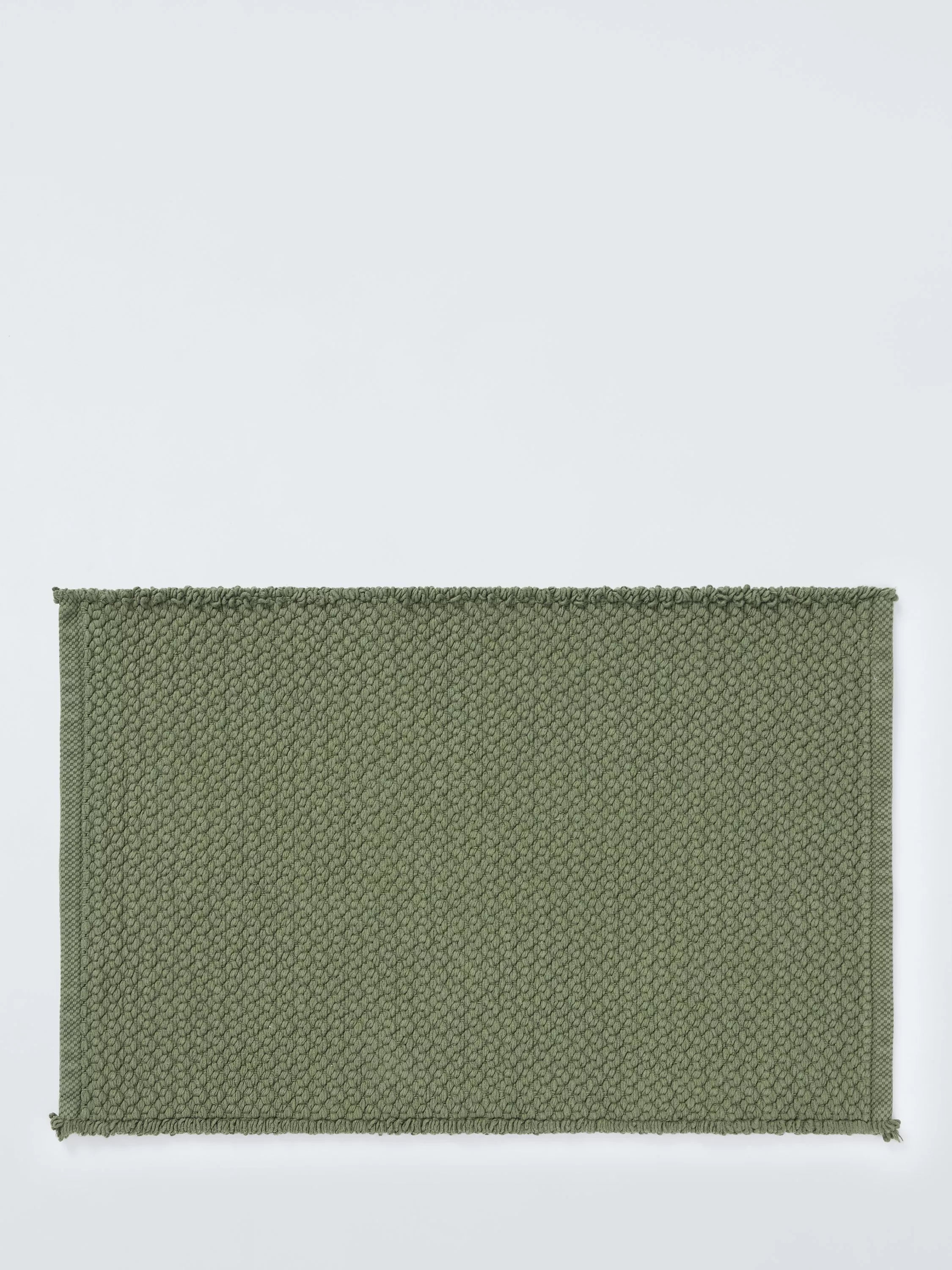 John Lewis recycled cotton bath mat 80x50cm plain textured (British brand)