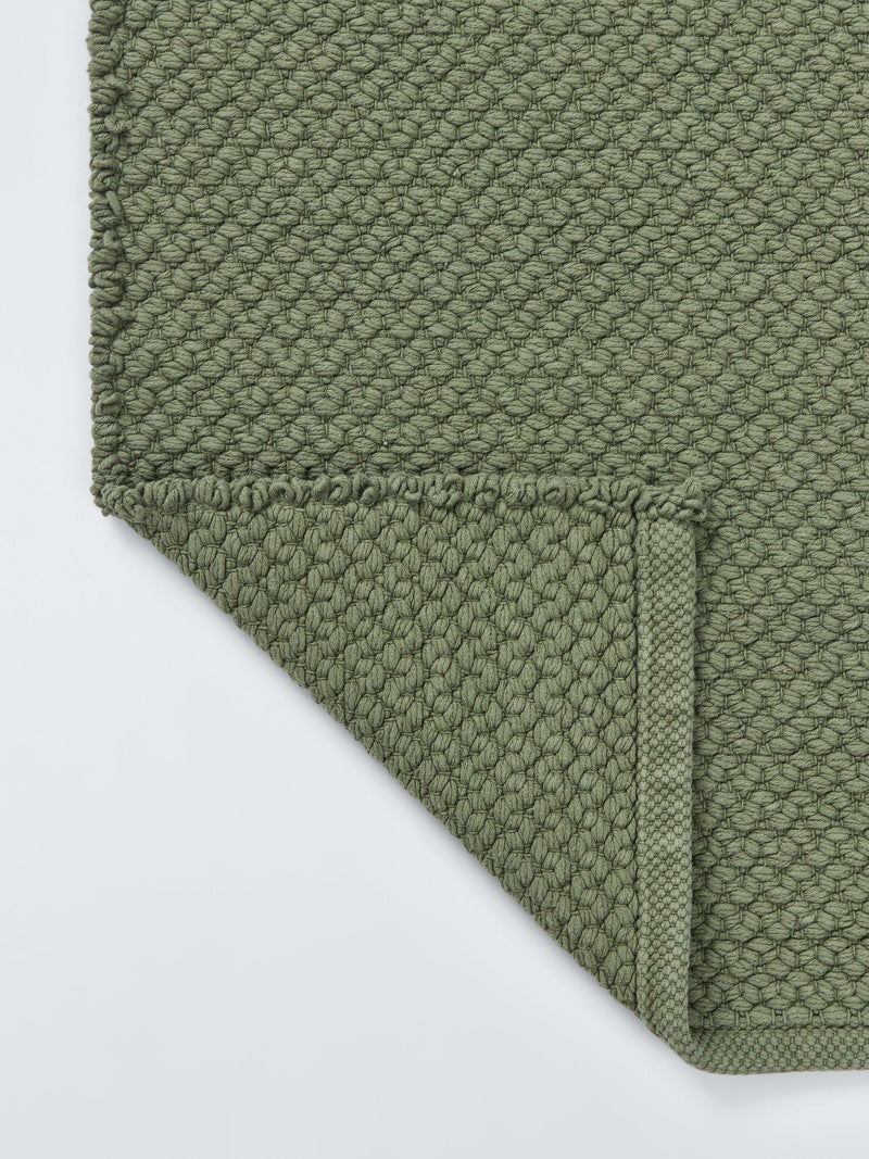 John Lewis recycled cotton bath mat 80x50cm plain textured (British brand)