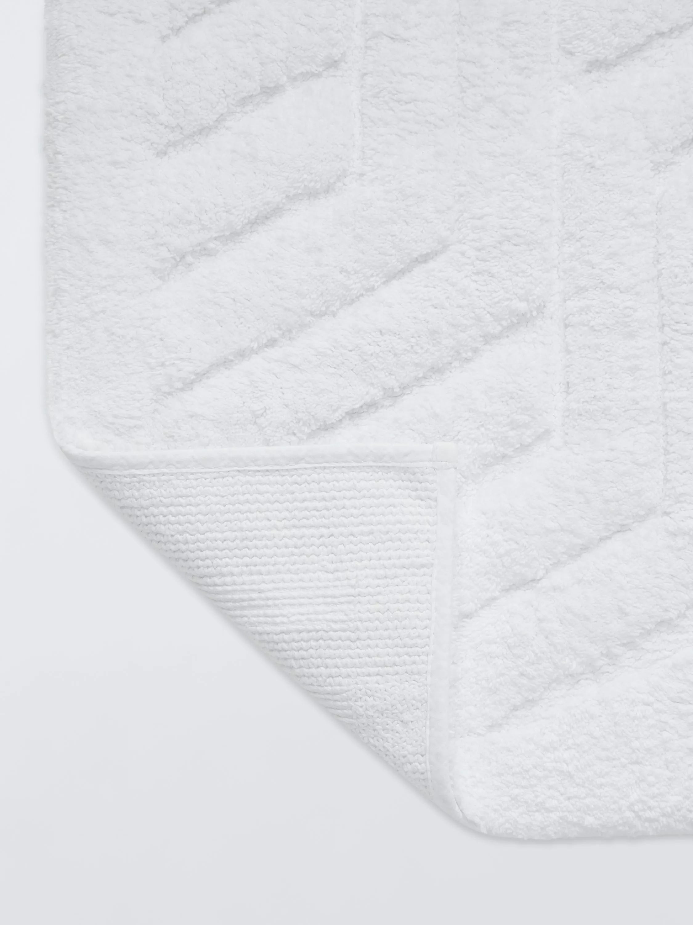 John Lewis sculpted bath mat white 50x80cm, UK version