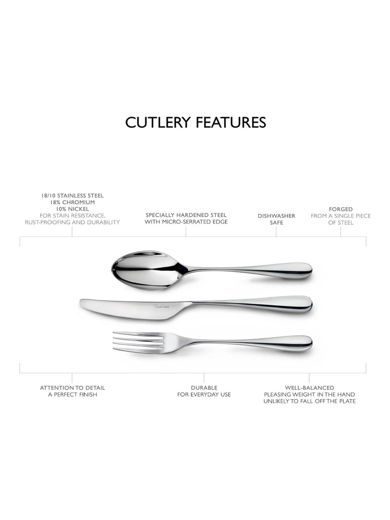 Robert Welch Arden Bright 84-piece cutlery set (British brand)