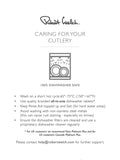 Robert Welch Kingham stainless steel cutlery set 56-piece, imported from the UK