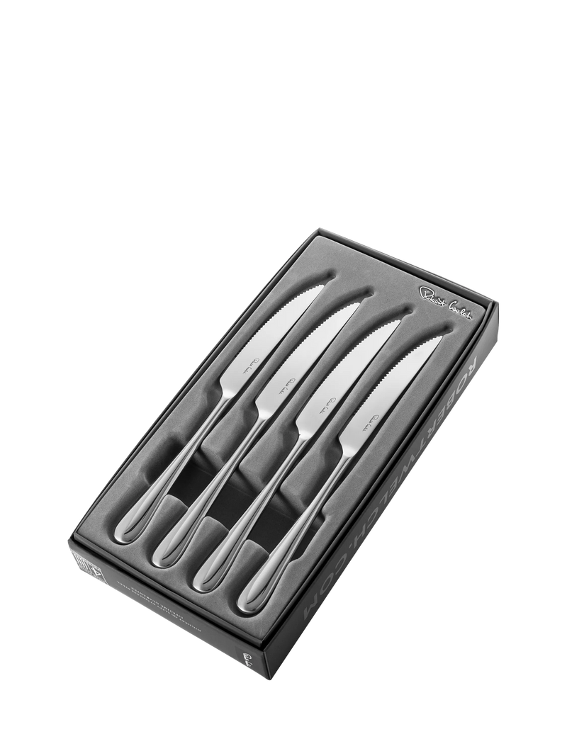 Robert Welch Kingham Bright steak knives set of 4 - British product