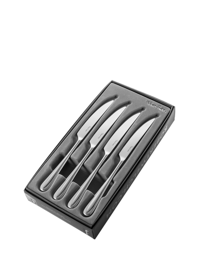 John Lewis Robert Welch Kingham Bright Stainless Steel Steak Knife Set of 4- Buy online at McGrocer