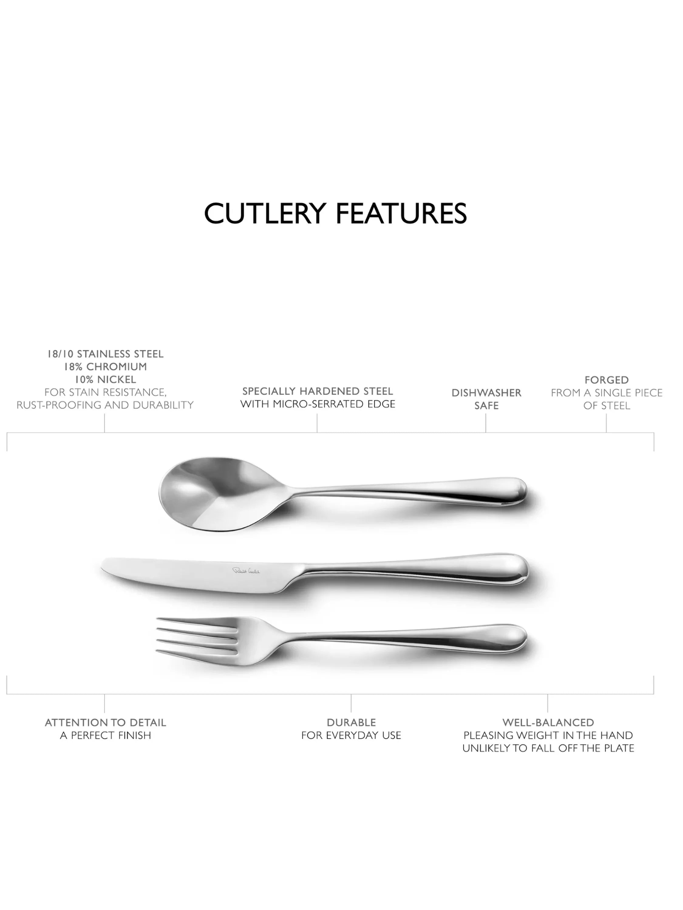 Robert Welch Kingham Bright steak knives set of 4 - British product