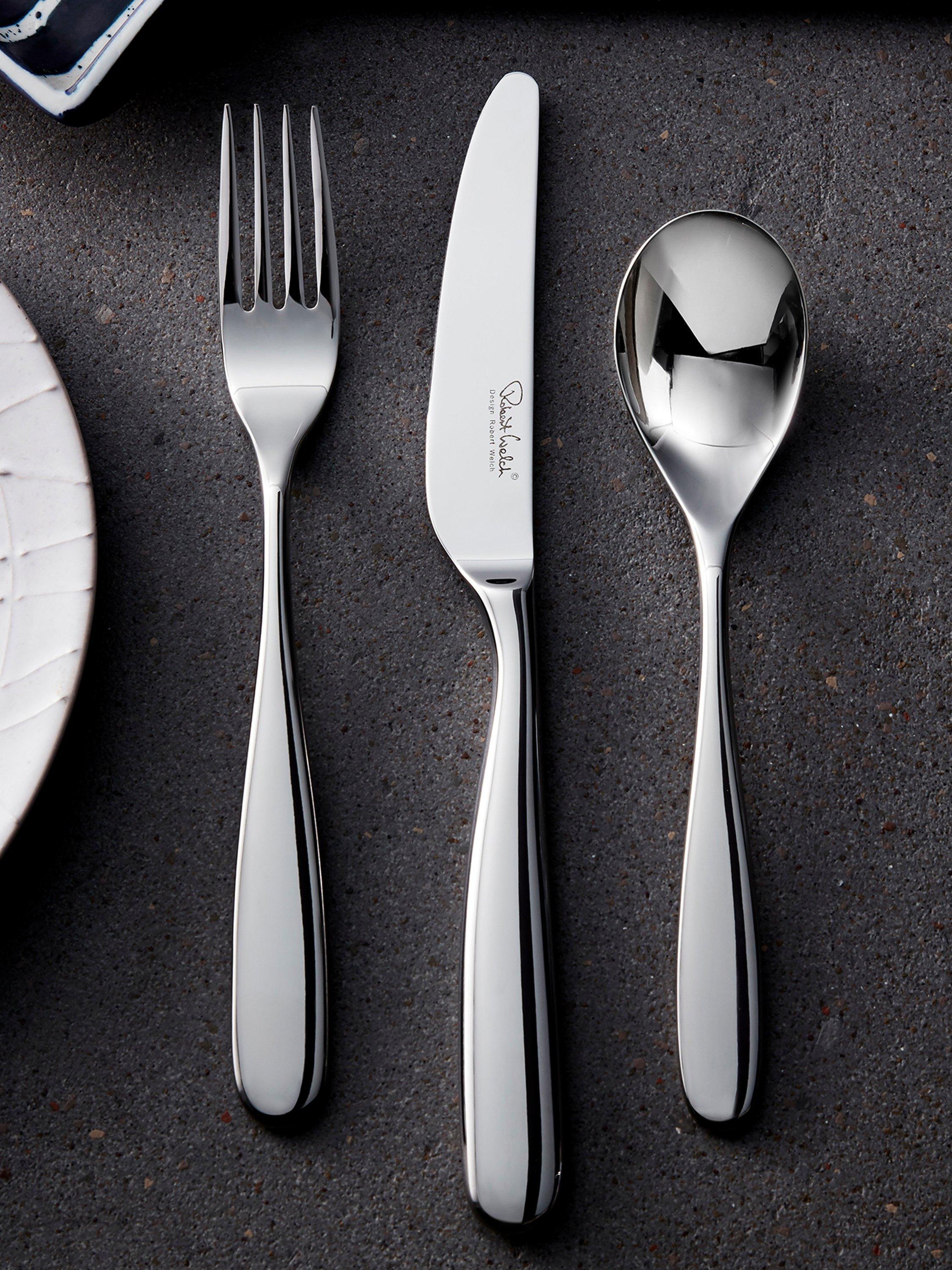 Robert Welch Stanton Bright cutlery set 56 piece 8 settings (British brand)
