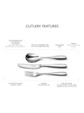 Robert Welch Stanton cutlery set 84 piece, British brand