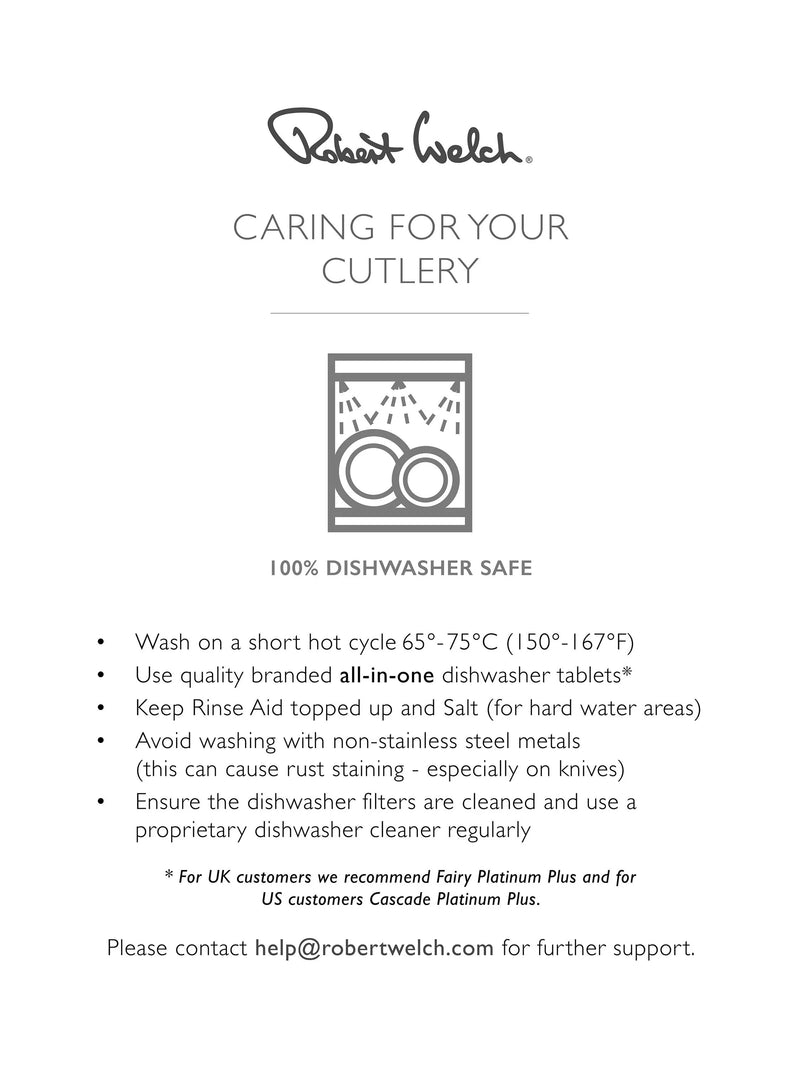 Robert Welch Stanton cutlery set 84 piece, British brand