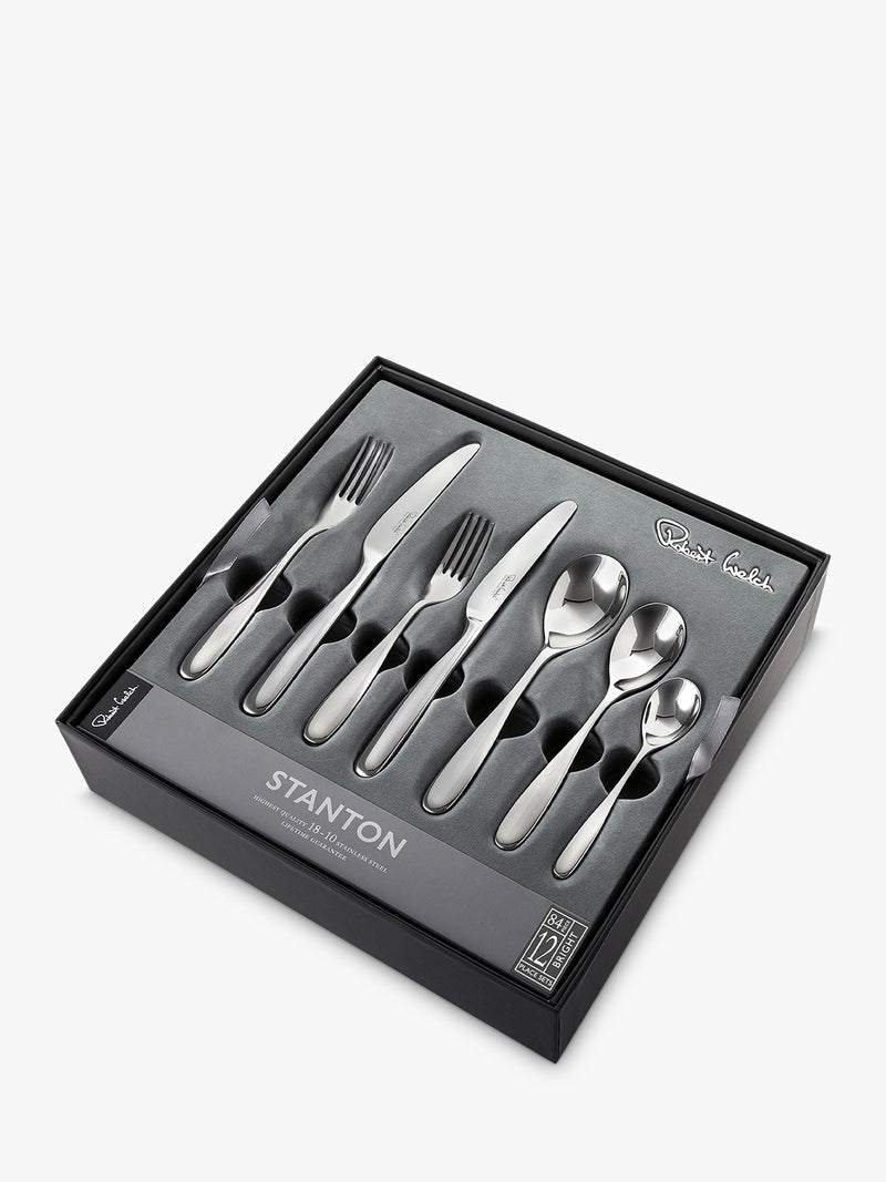 Robert Welch Stanton cutlery set 84 piece, British brand