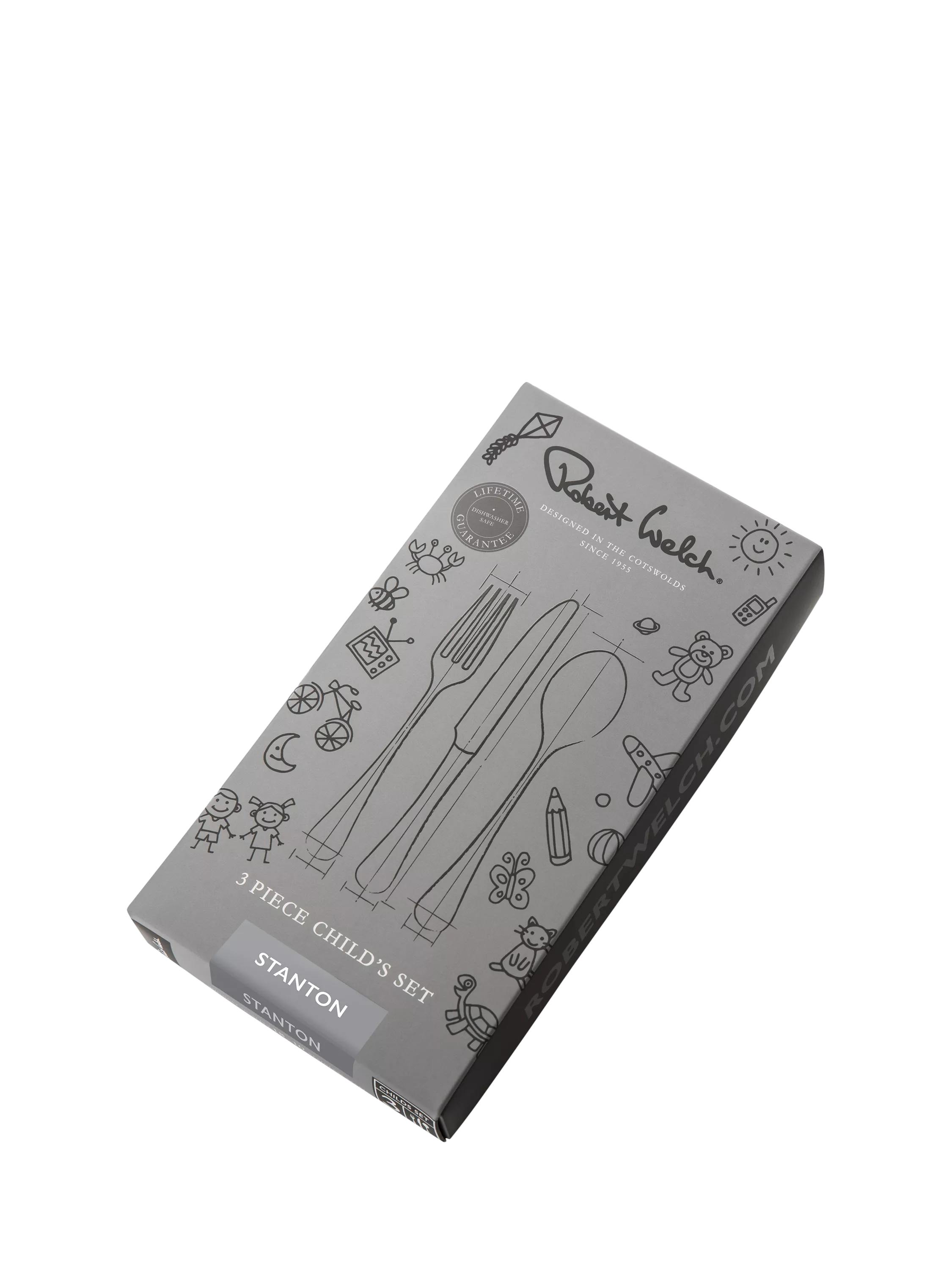 Robert Welch children's cutlery set 3 piece, imported from the UK