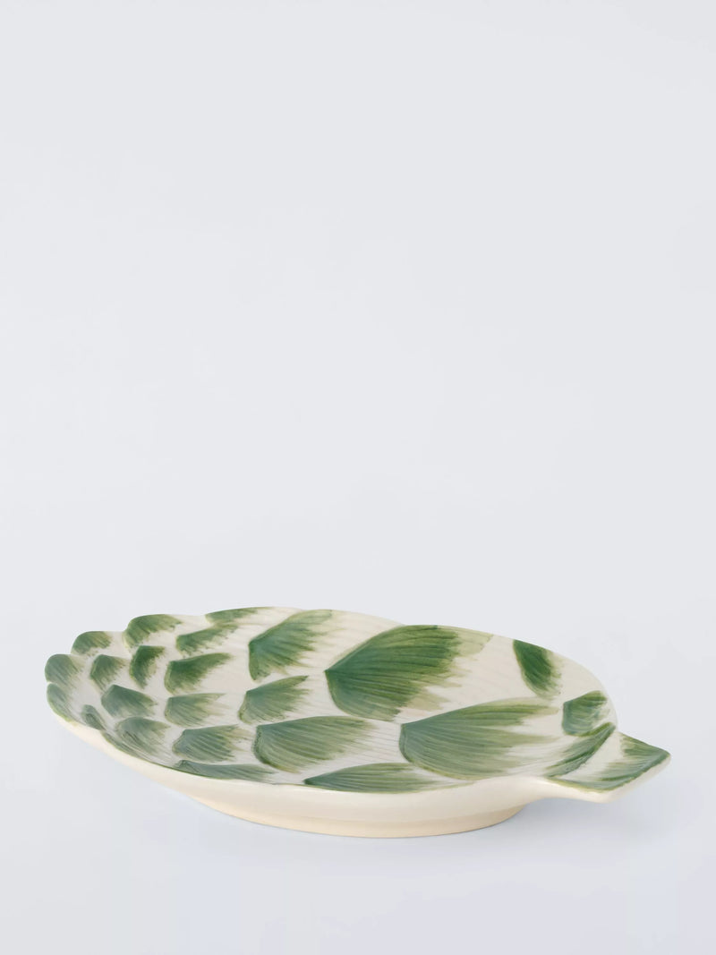 John Lewis Deliciously Ella artichoke hand-painted plate 20cm, imported from the UK