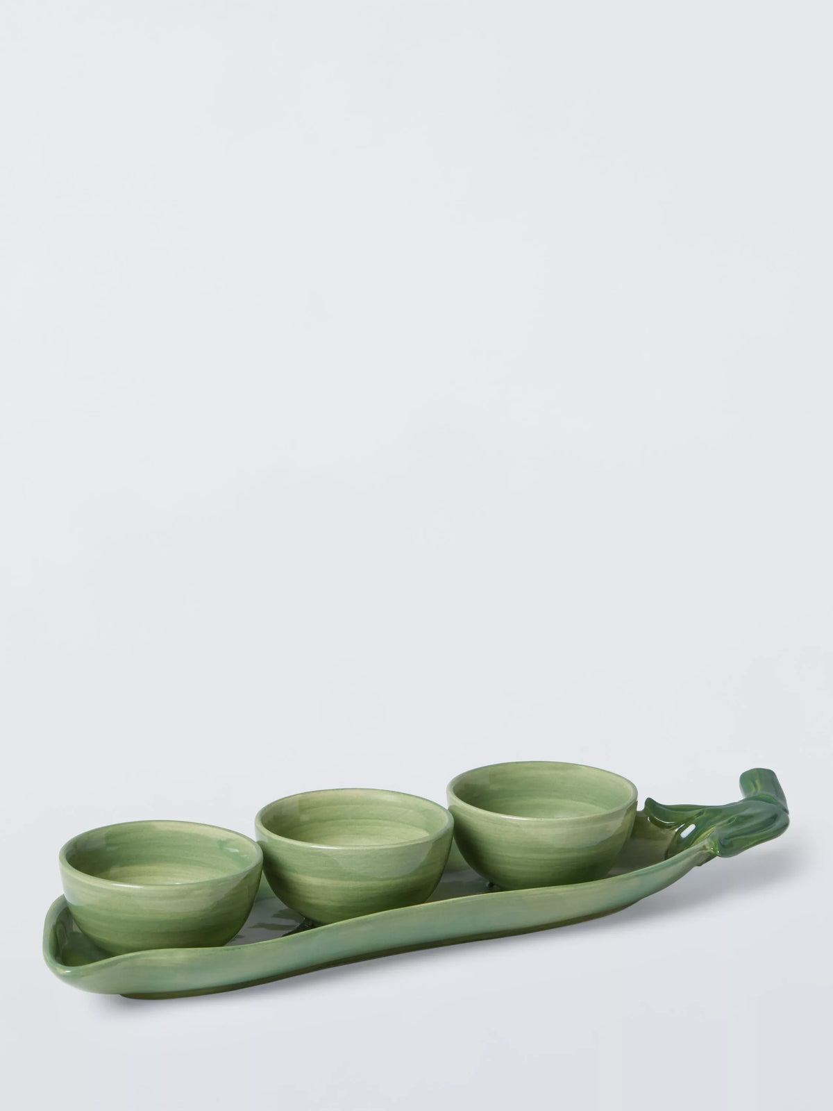 John Lewis x Deliciously Ella pea pod dip bowls, UK version