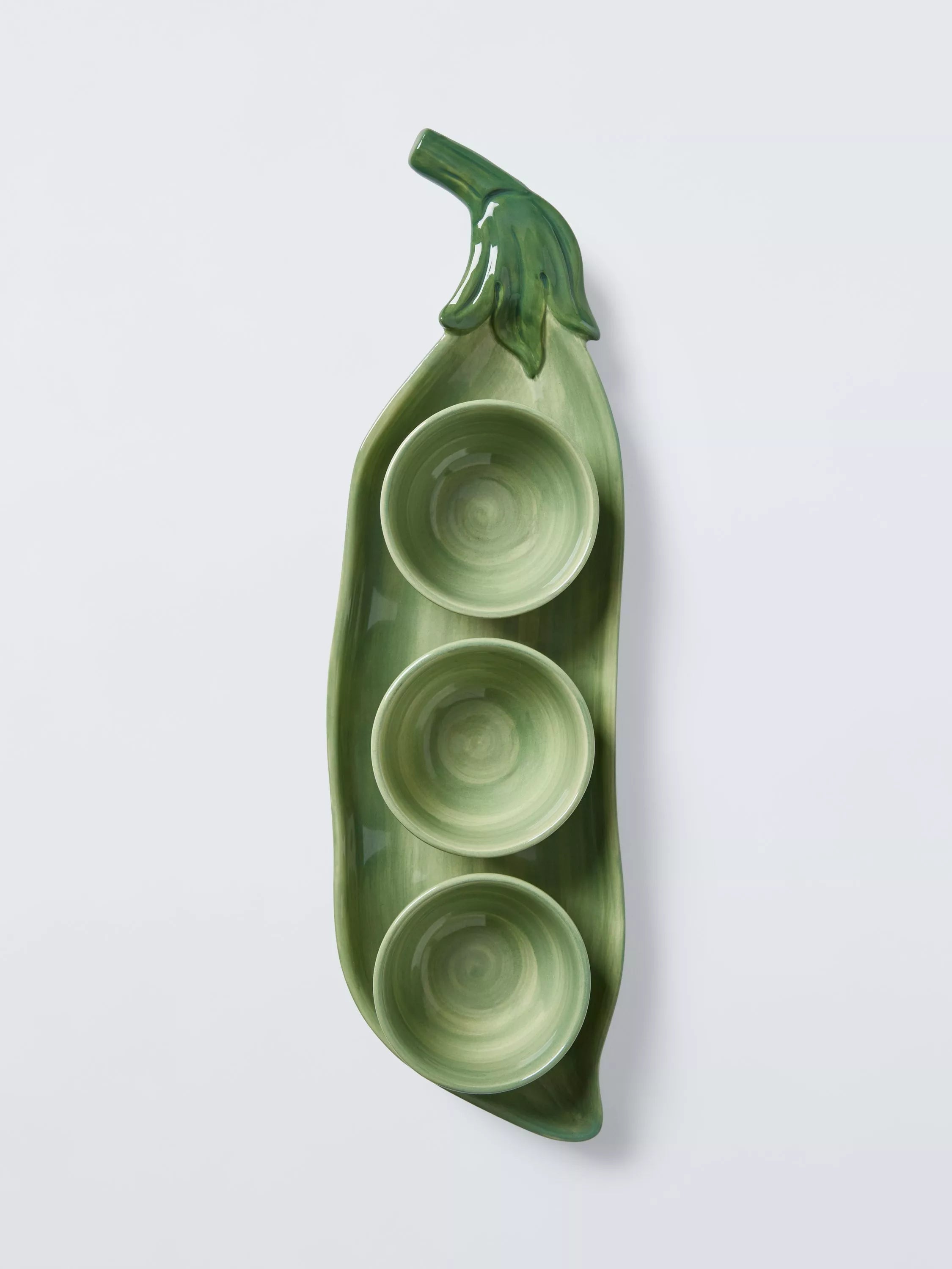 John Lewis x Deliciously Ella pea pod dip bowls, UK version