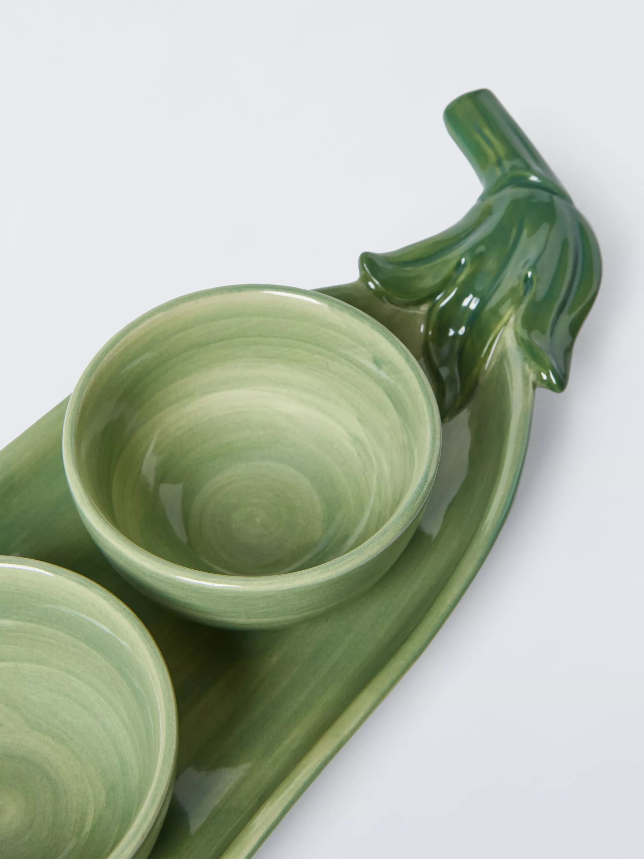 John Lewis x Deliciously Ella pea pod dip bowls, UK version