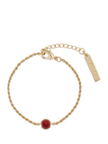 Tutti gold garnet birthstone bracelet imported from the UK