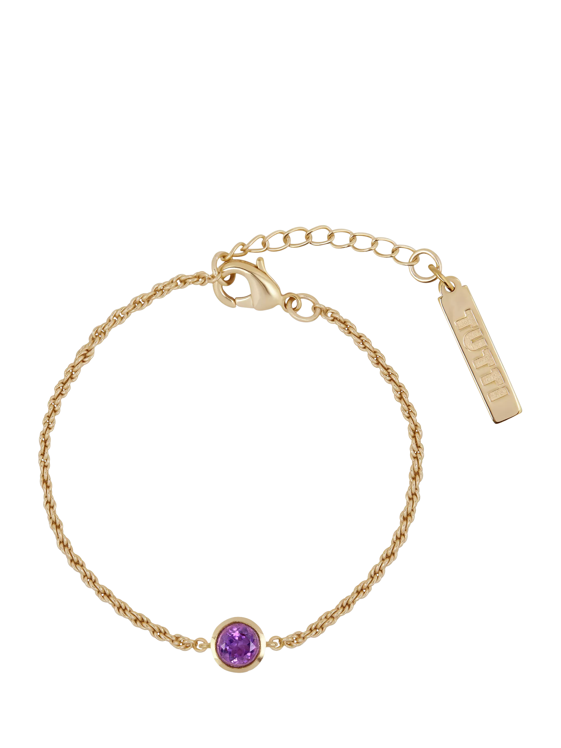 Tutti Birthstone Bracelet Gold