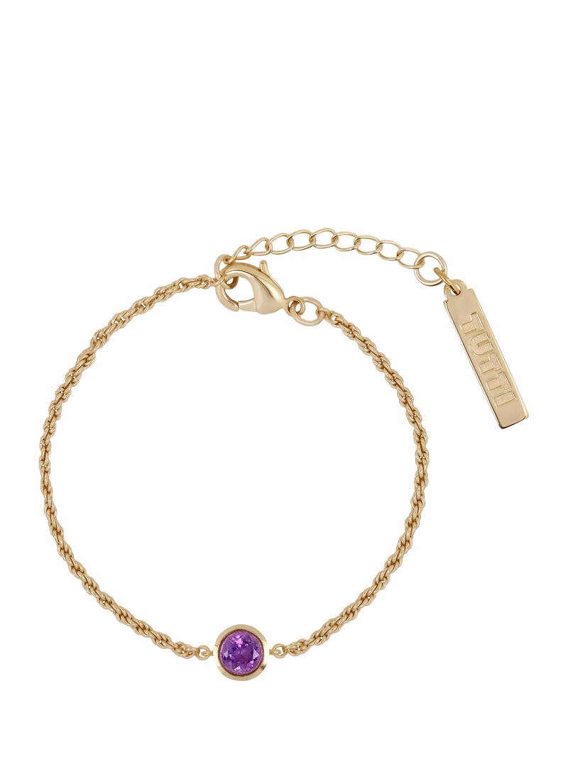 Tutti Birthstone Bracelet Gold