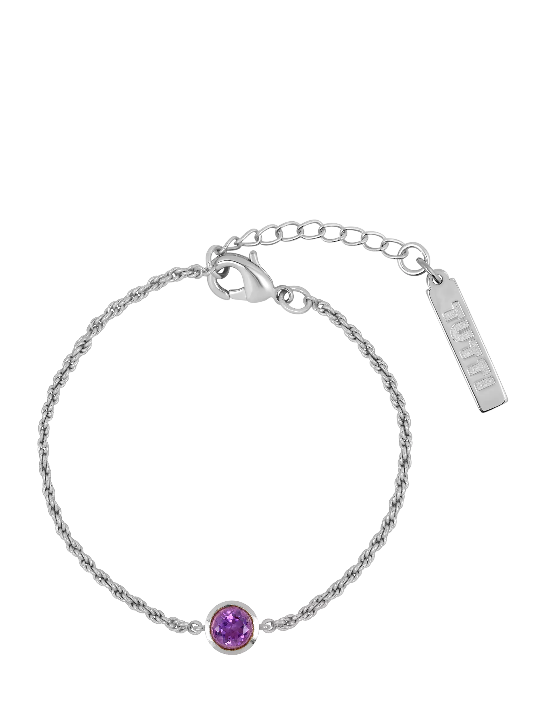 Tutti Birthstone Bracelet, Silver