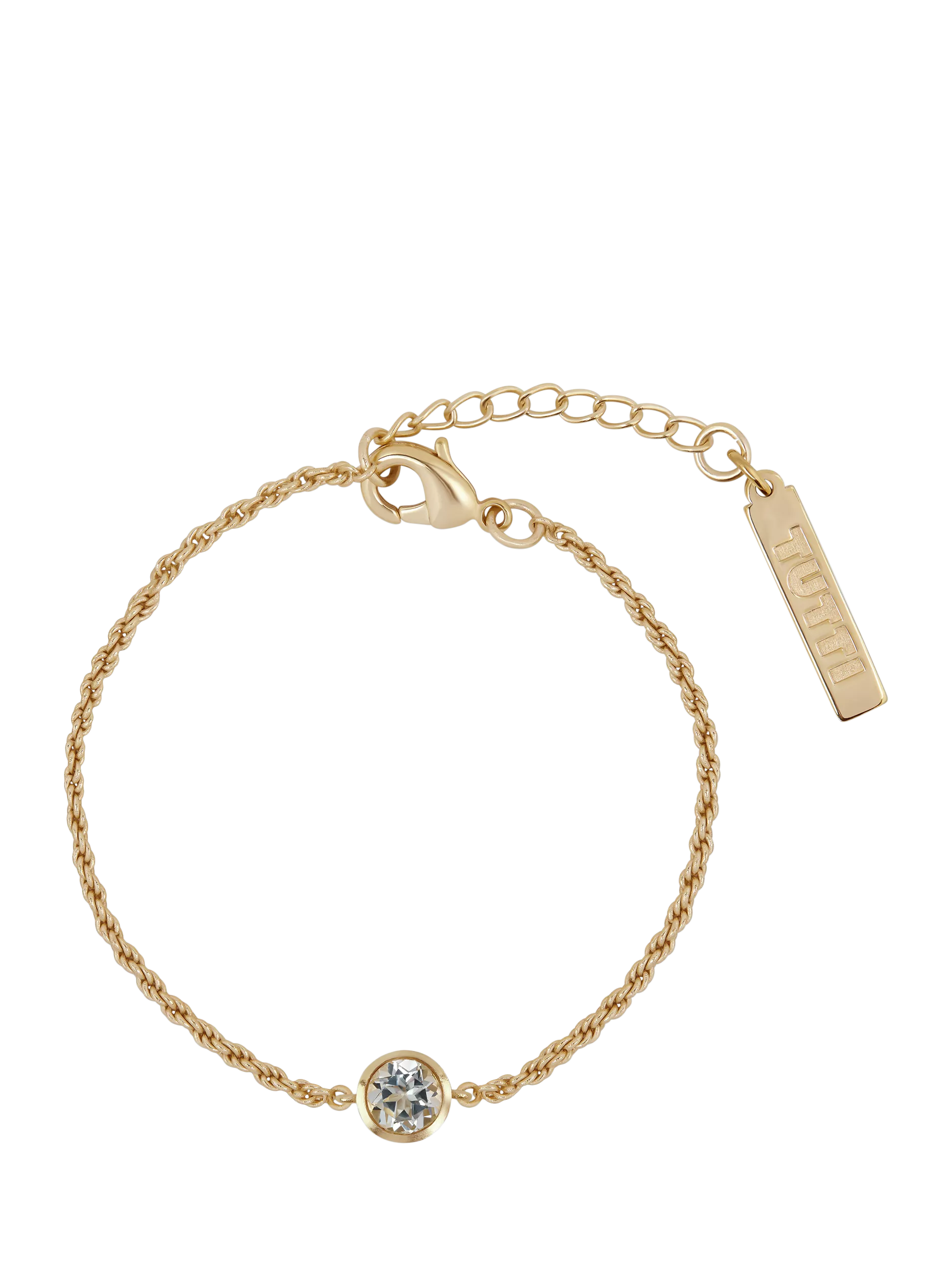 Tutti Birthstone Bracelet Gold