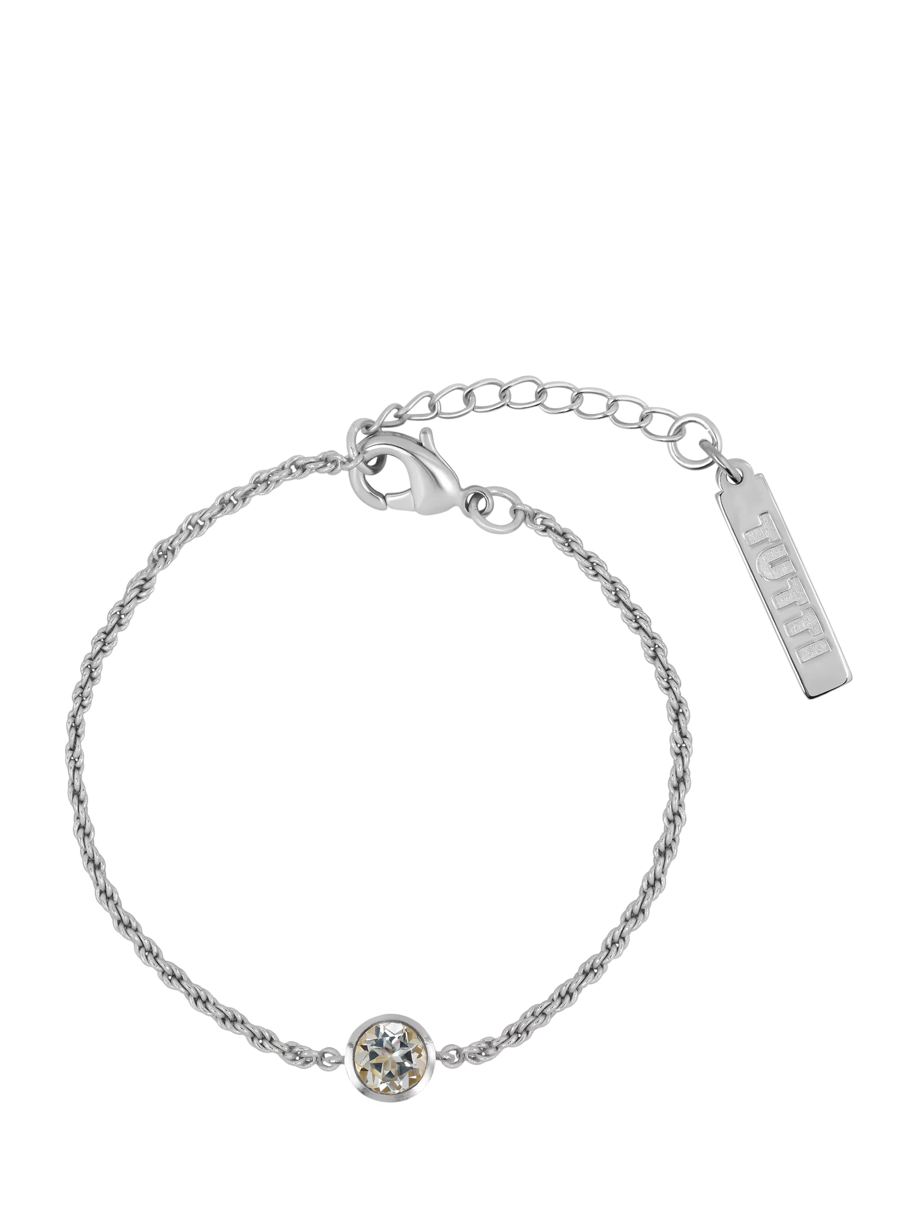 Tutti Birthstone Bracelet, Silver