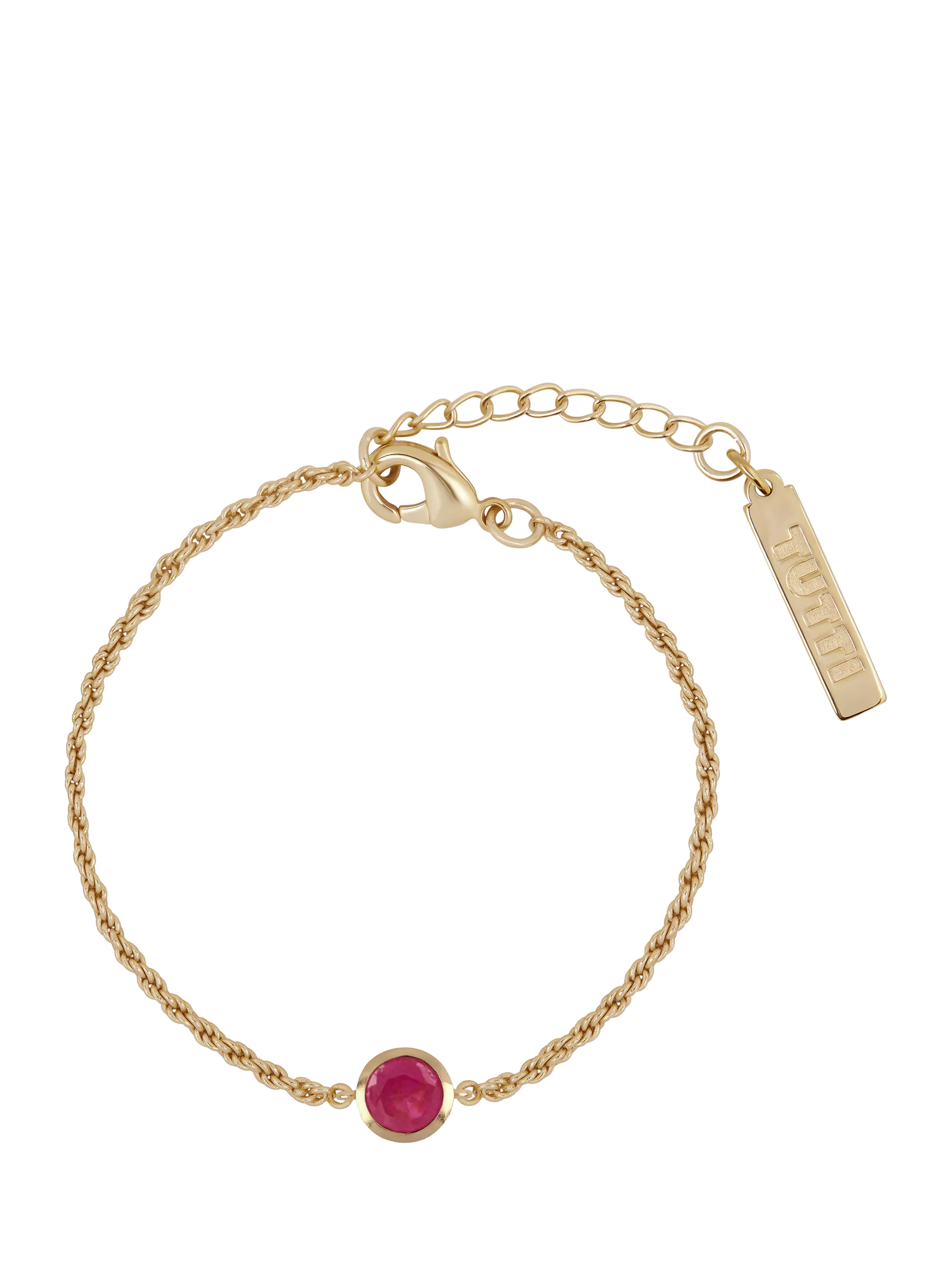 Tutti Birthstone Bracelet Gold