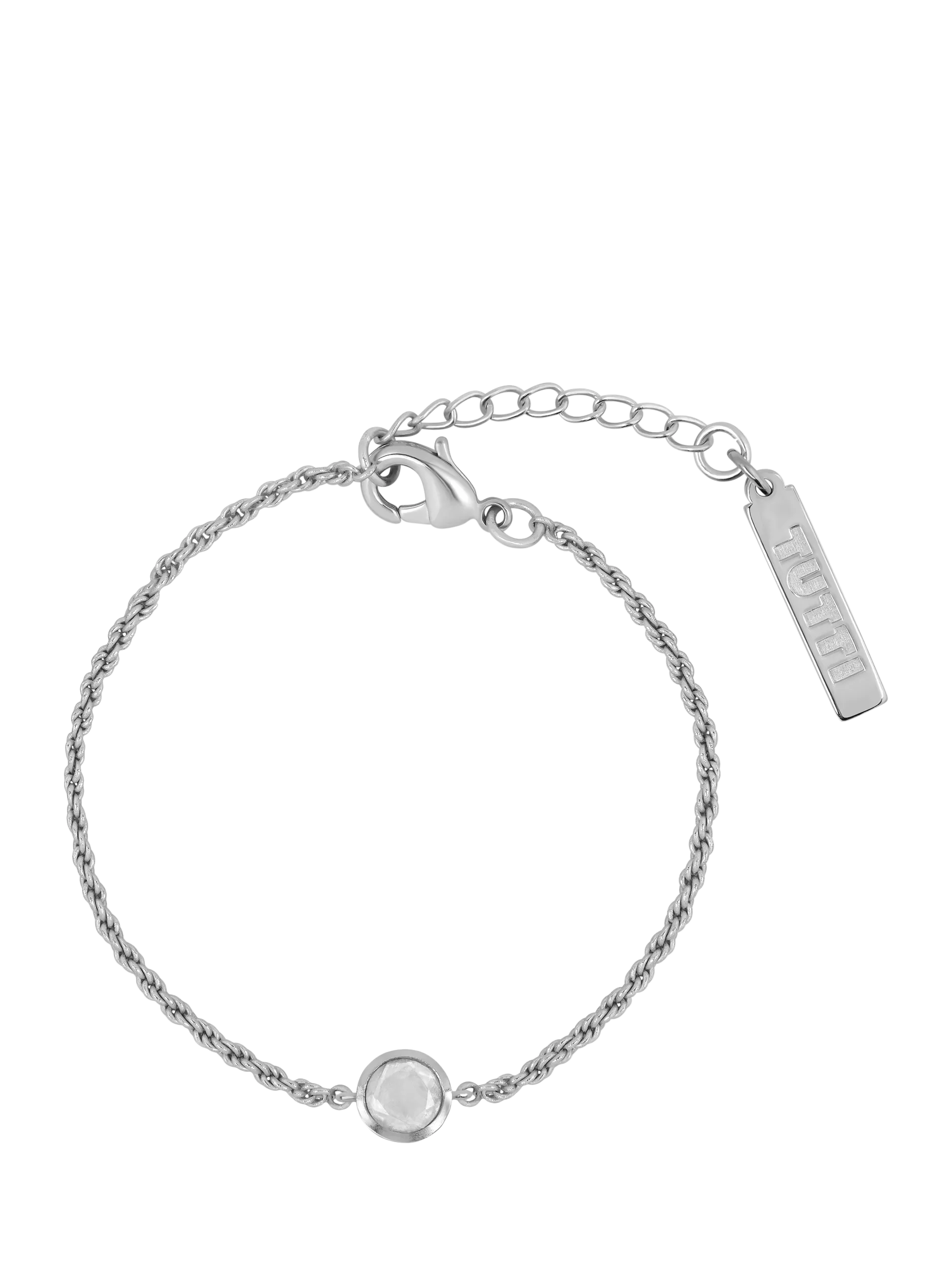 Tutti Birthstone Bracelet, Silver