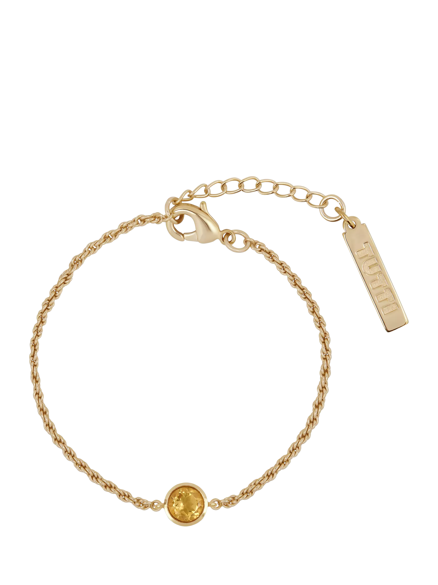 Tutti Birthstone Bracelet Gold