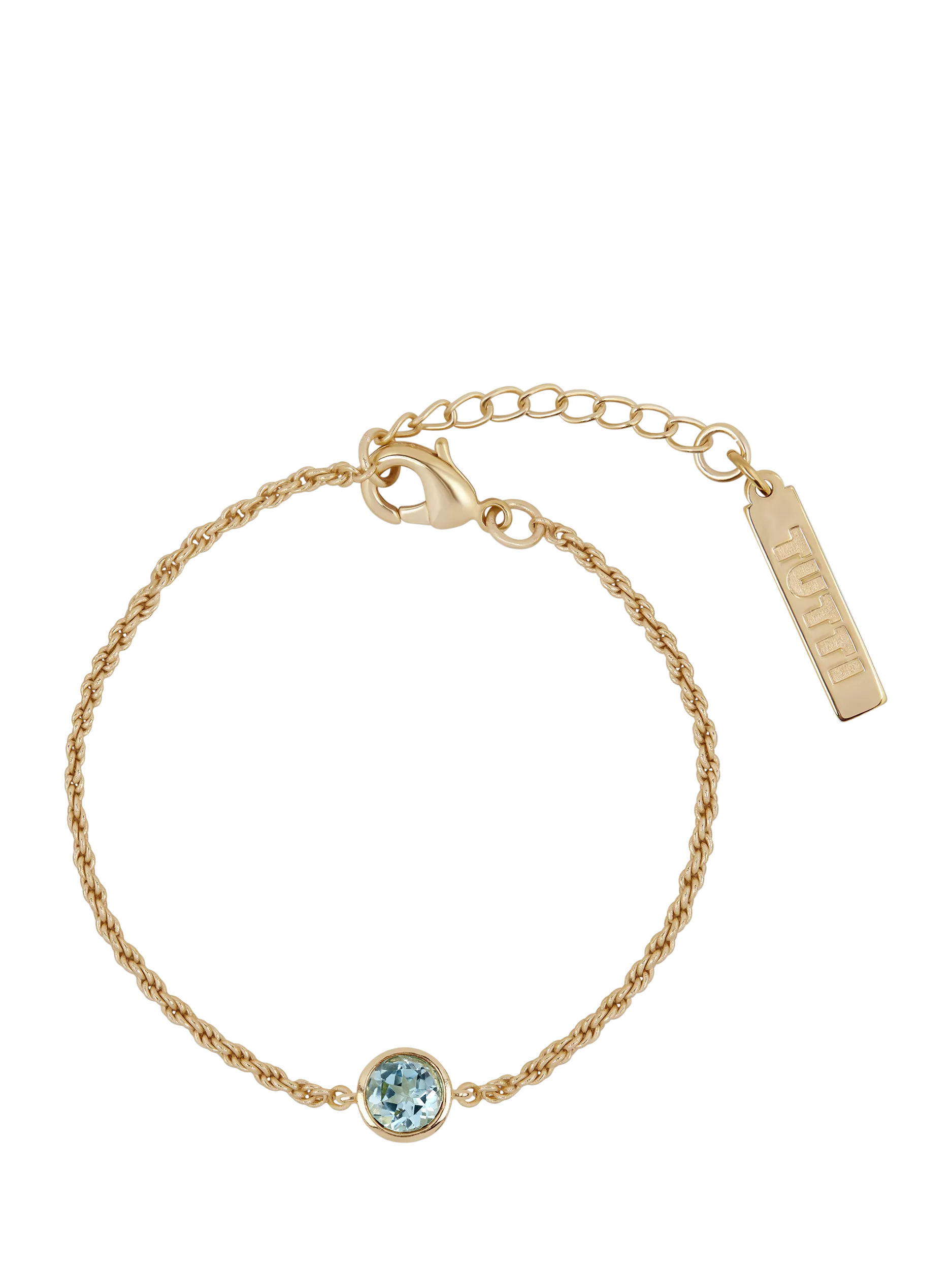 Tutti Birthstone Bracelet Gold