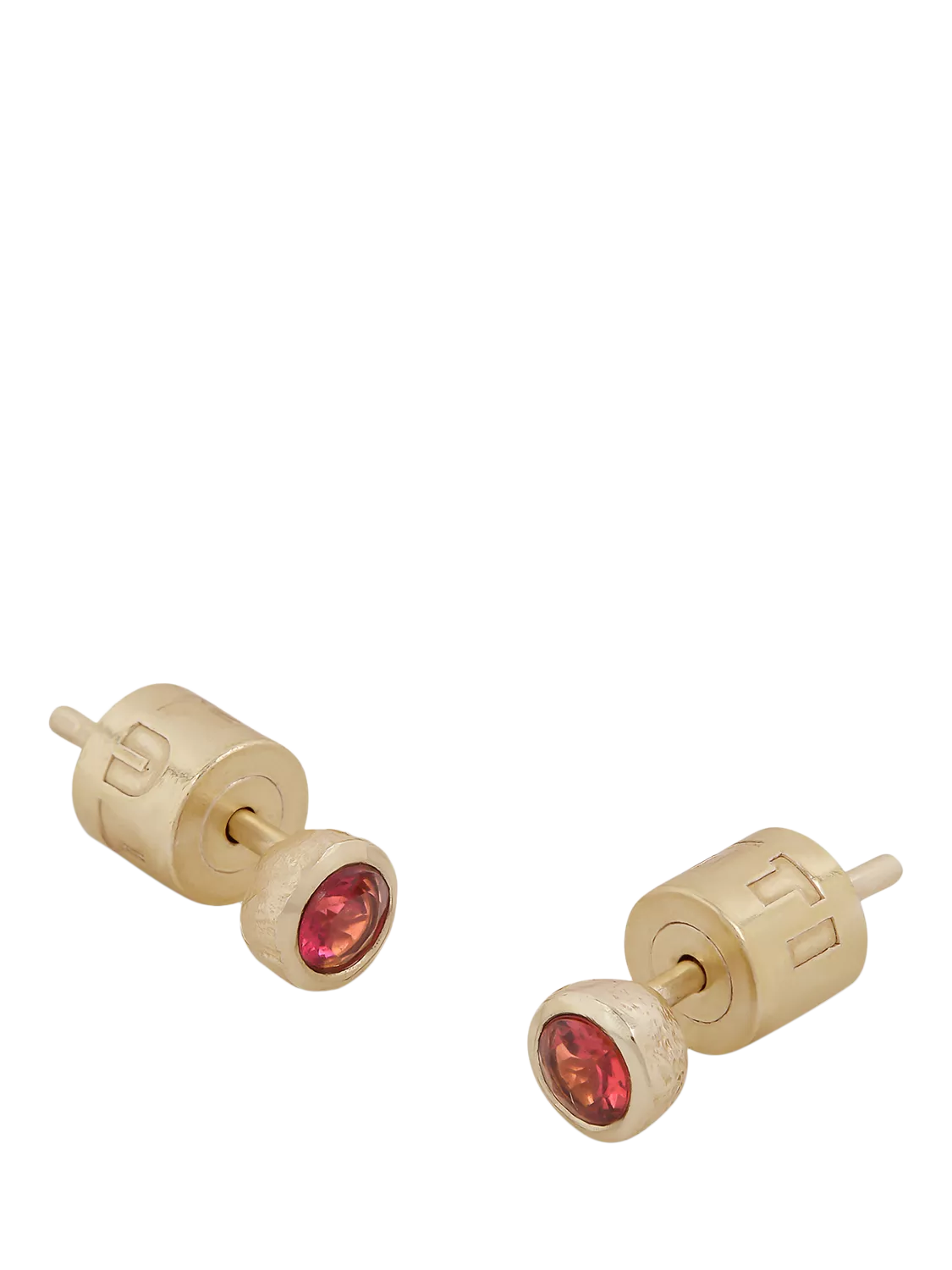 Tutti gold birthstone stud earrings (British brand)
