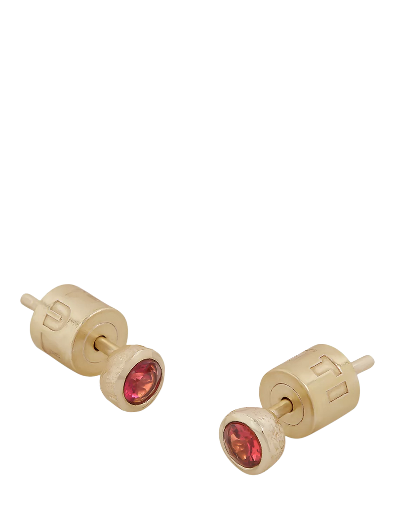 Tutti gold birthstone stud earrings (British brand)