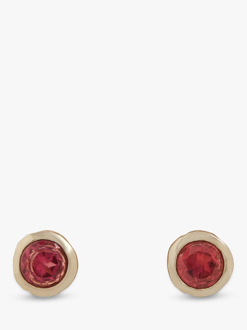 Tutti gold birthstone stud earrings (British brand)
