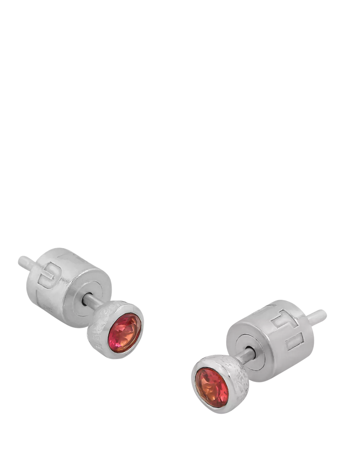 Tutti birthstone silver stud earrings, UK version