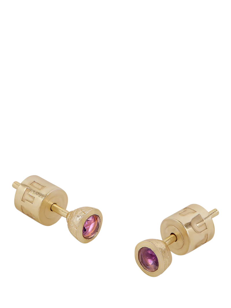 Tutti Birthstone Stud Earrings Gold