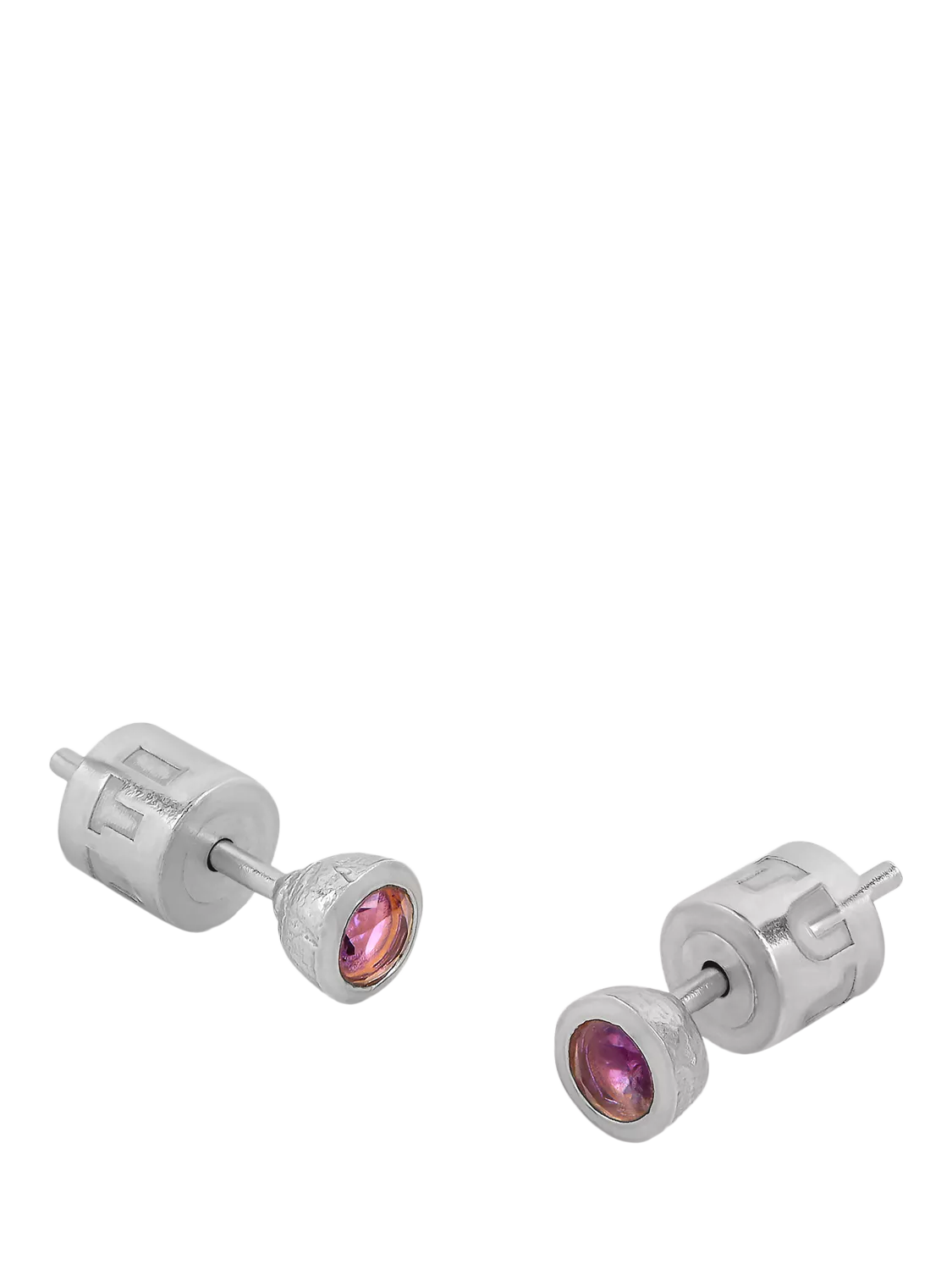 Tutti Birthstone Stud Earrings Silver