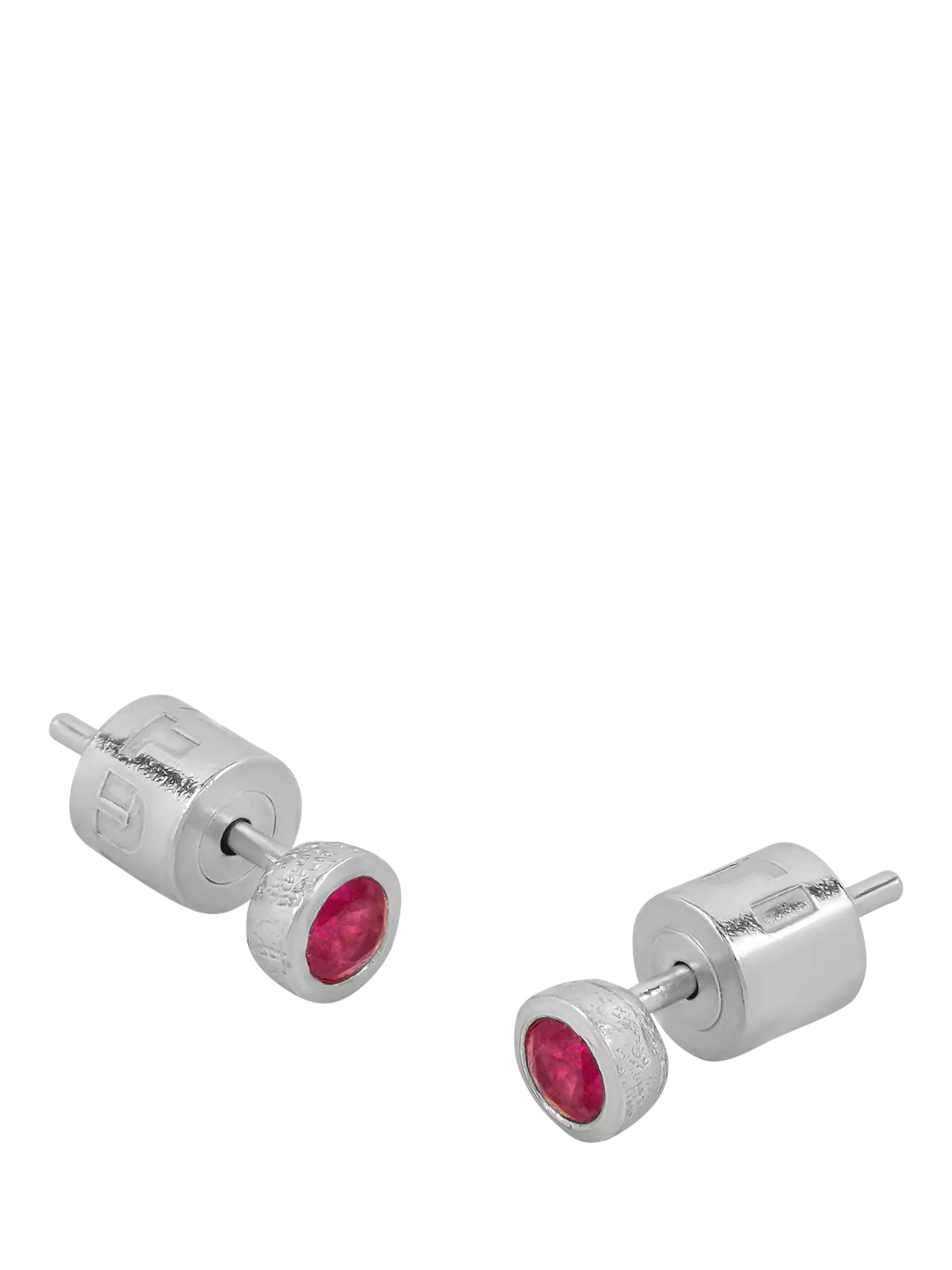 Tutti Birthstone Stud Earrings Silver