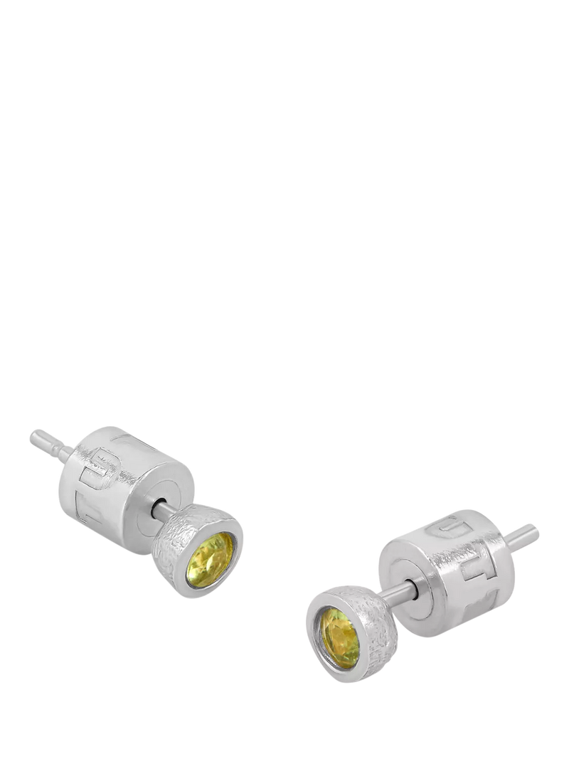 Tutti Birthstone Stud Earrings Silver
